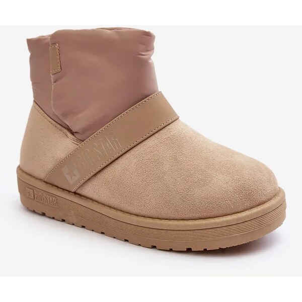 Big Star Shoes Béžové zateplené sněhule Big Star na platformě 55677951