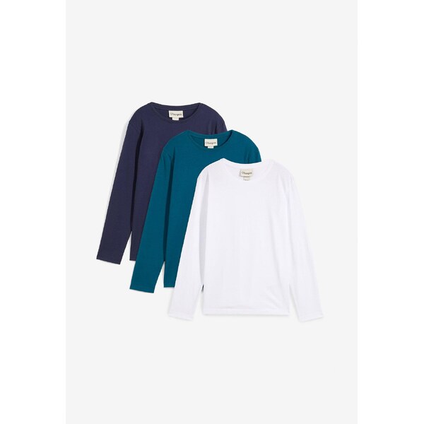 bonprix Tričko s dlhým rukávom z čistej bio bavlny (3 ks v balení), 62055691