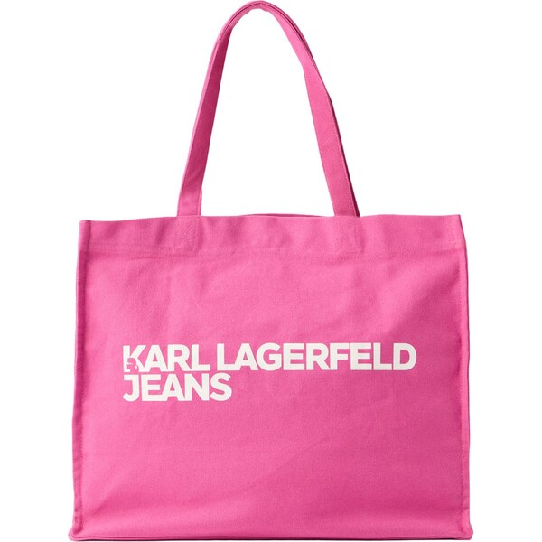 KARL LAGERFELD JEANS Shopper ružová / biela 66976725