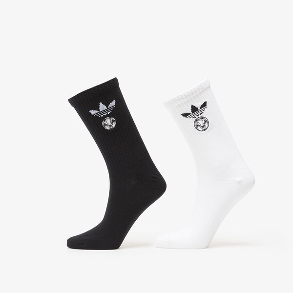 adidas Originals adidas Football Crew Sock 2-Pack White/ Black XL 66978770
