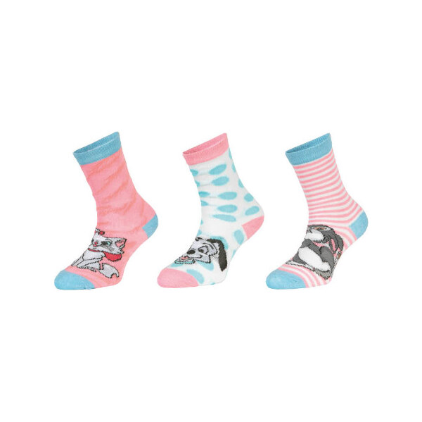 Trenýrkárna 3PACK detské ponožky Disney Animals viacfarebné (39132 66980119