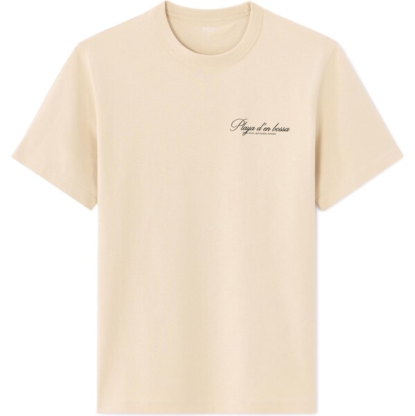 Celio Béžové unisex tričko 66980286