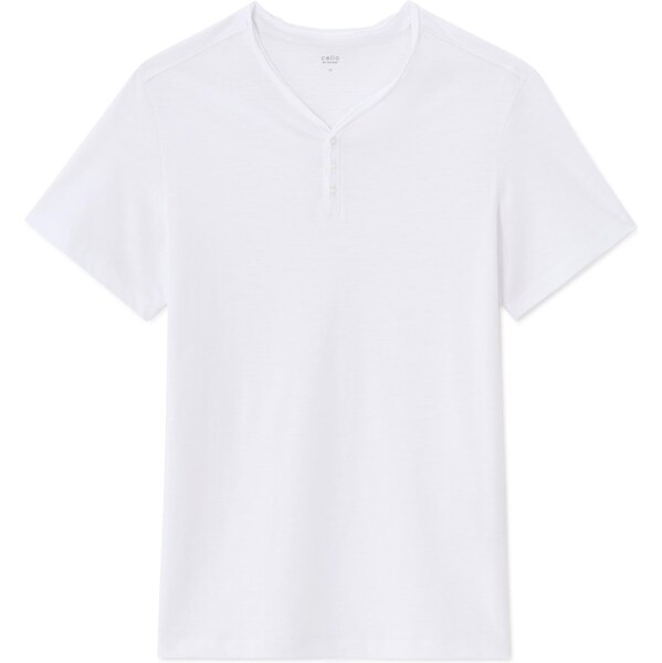 Biele pánske tričko Celio Meslico 66980400