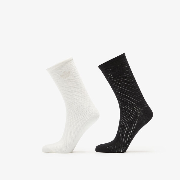 adidas Originals adidas Crochet Crew Sock 2-Pack Off White/ Black L 66981451