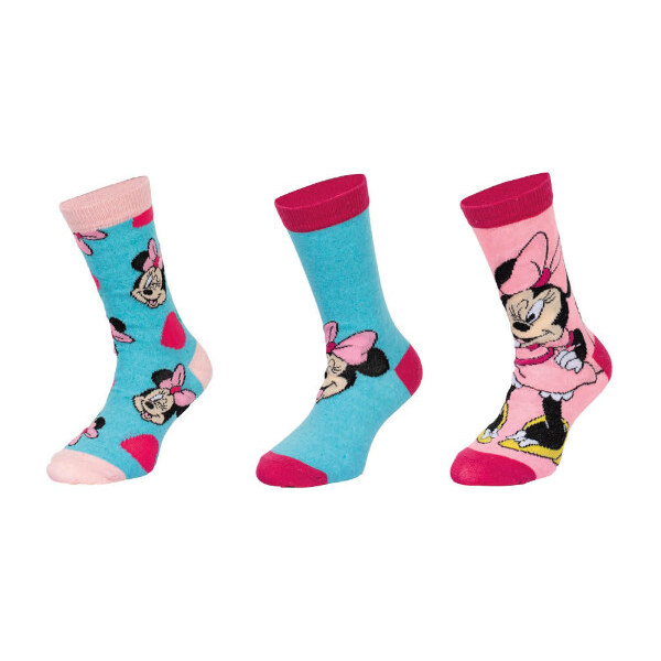 Trenýrkárna 3PACK detské ponožky Minnie viacfarebné (39717/blue) 27/30 66981782