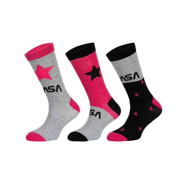 Trenýrkárna 3PACK detské ponožky NASA viacfarebné (39270/red) 31/34 66981791