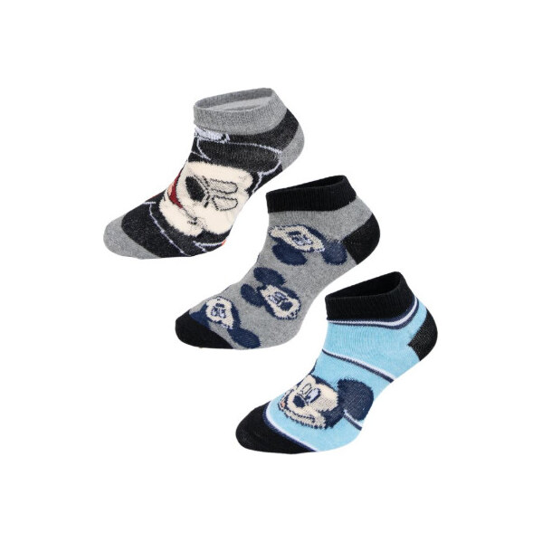 Trenýrkárna 3PACK detské ponožky Mickey viacfarebné (38131/grey) 31/34 66981792