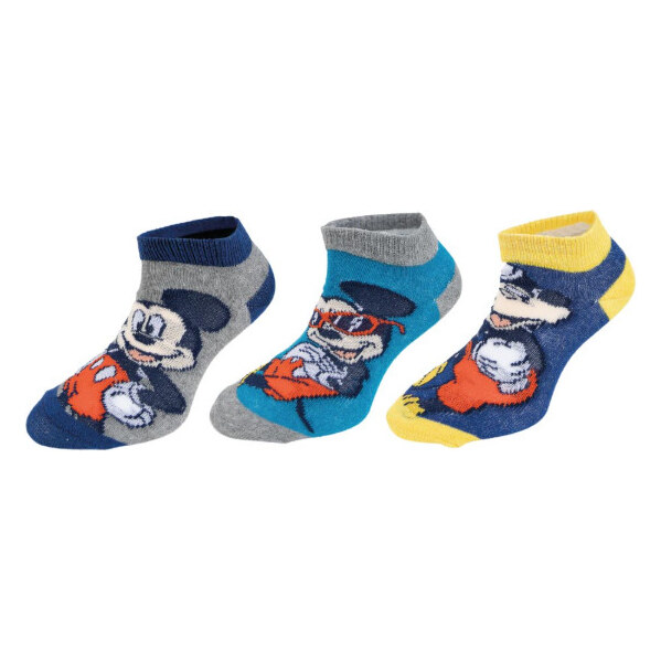 Trenýrkárna 3PACK detské ponožky Mickey viacfarebné (38131/blue) 23/26 66981793