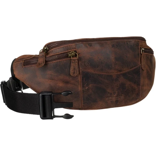 Pánska kožená ľadvinka hnedá - Peterson Radom hnedá 66982429