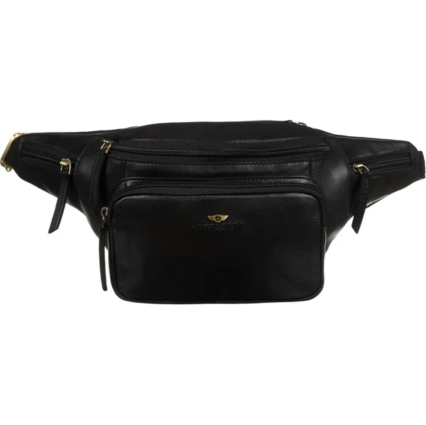 Pánska kožená ľadvinka čierna - Peterson Nikandr čierna 66982427