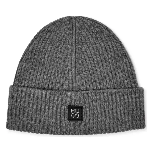 HUGO Vlnená čiapka Xola_Metal 60355636