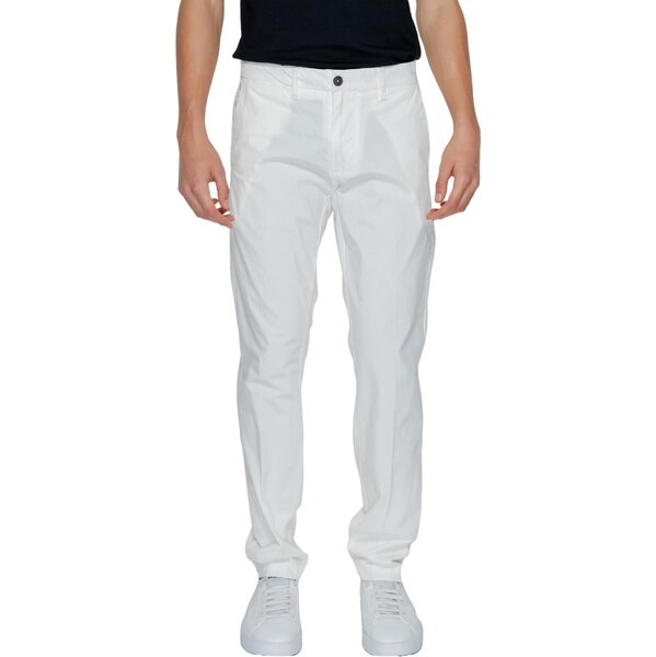 Borghese Biele pánske chino nohavice 66984339