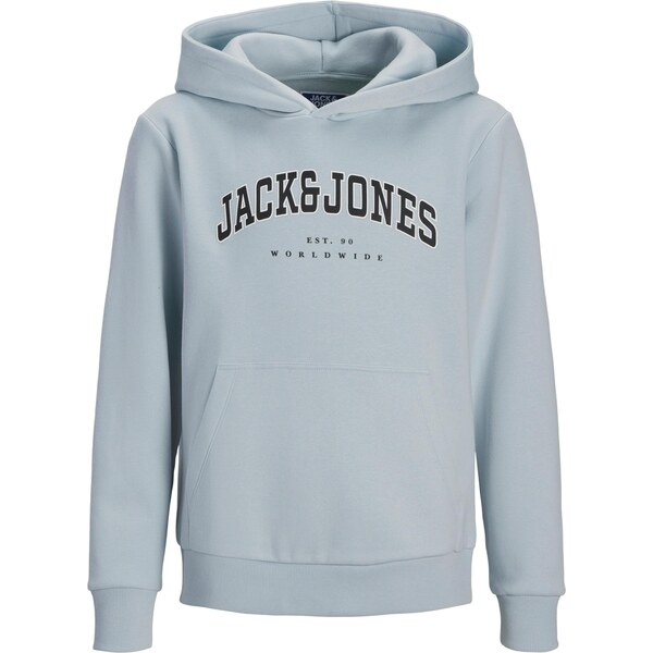 Jack & Jones Junior Mikina JJECALEB pastelovo modrá / čierna / biela 66985684