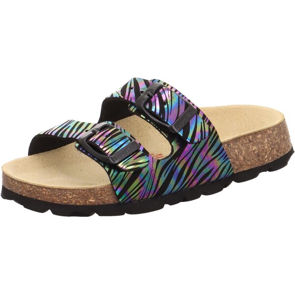 SUPERFIT Sandále modrá / zelená / fialová / čierna 66985842