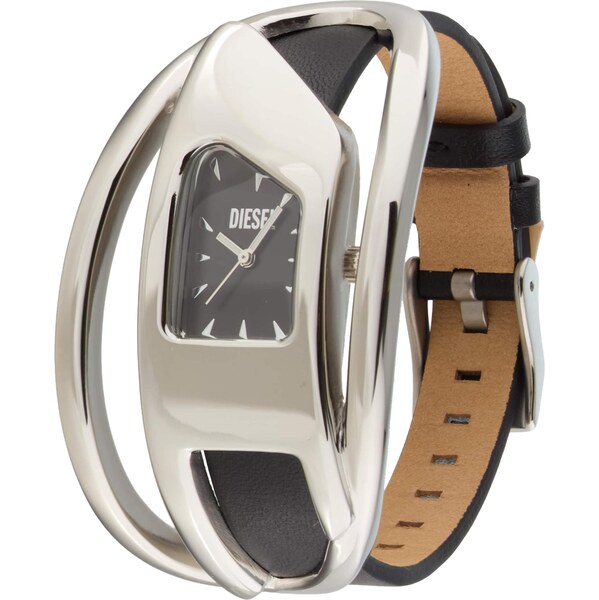 DIESEL Analógové hodinky čierna / strieborná 66985916