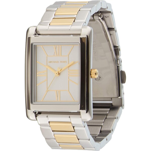 MICHAEL Michael Kors Analógové hodinky ESSEX zlatá / strieborná 66985925