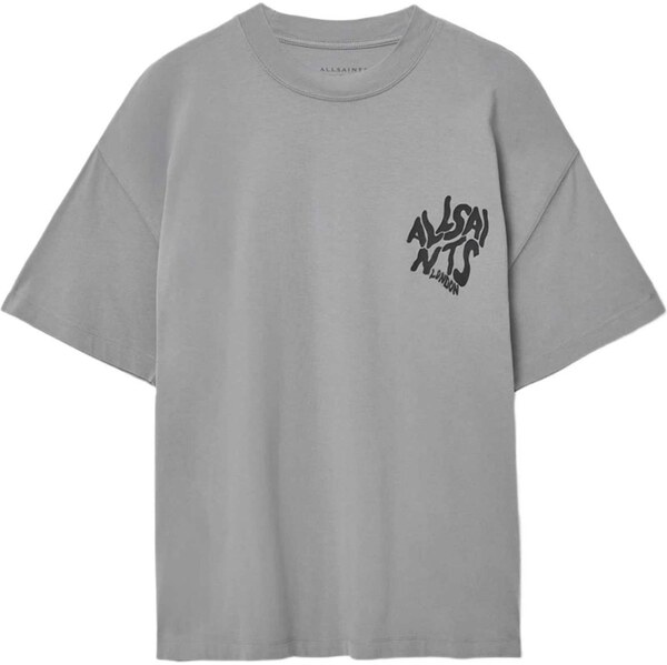 AllSaints Tričko sivá / čierna 66985956