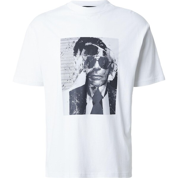 Karl Lagerfeld Tričko sivá / čierna / biela 66985958