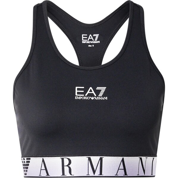 EA7 Emporio Armani Športová podprsenka čierna / biela 66985998