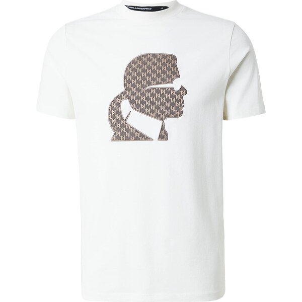 Karl Lagerfeld Tričko mokka / čierna / biela 66986025