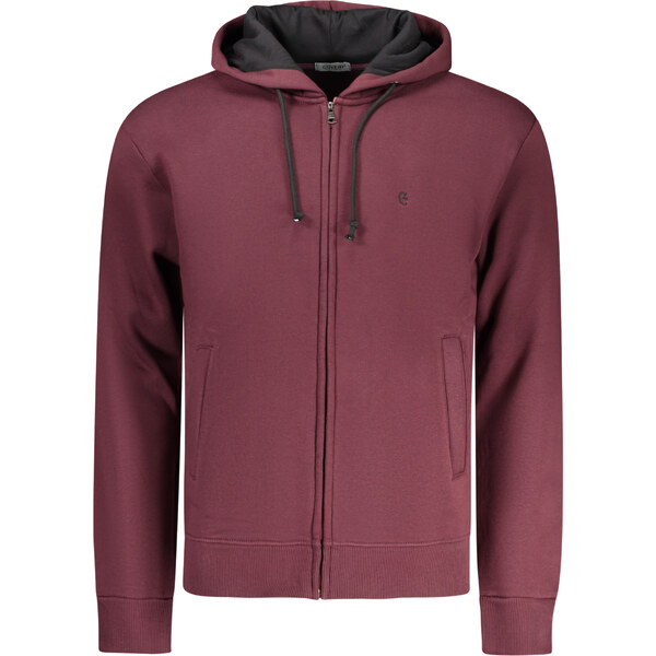 COVERI MOVING Pánska červená mikina na zips 66995717