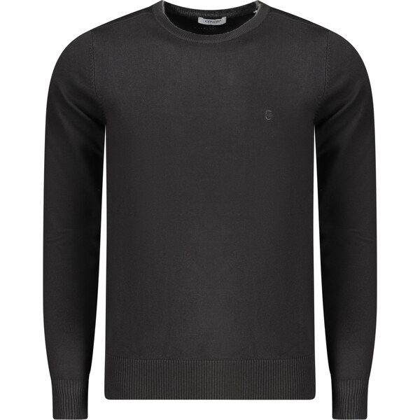 Pánsky čierny sveter COVERI MOVING 66995773