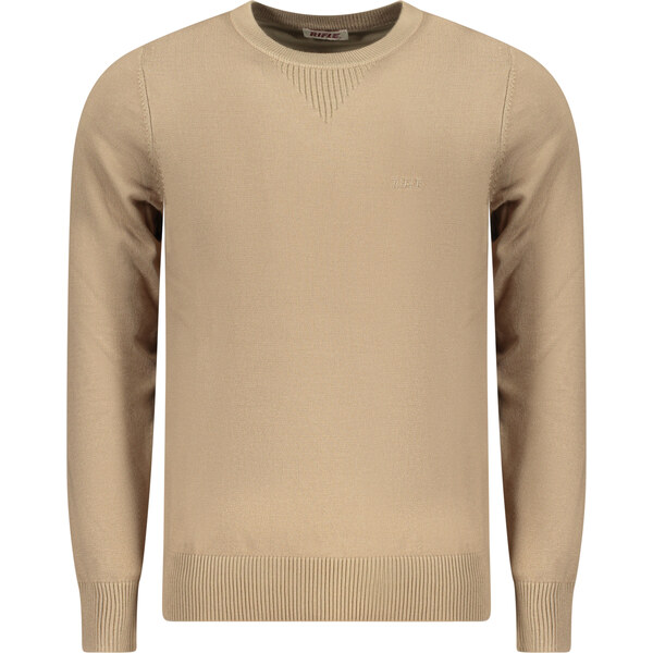 Rifle Pánsky béžový sveter 66995792