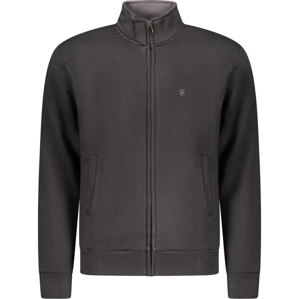 COVERI MOVING Čierna pánska mikina na zips 66995789