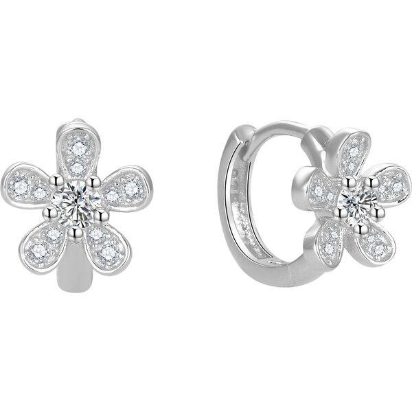 Beneto Pôvabné kruhové náušnice so zirkónmi AGUC2732 66579640