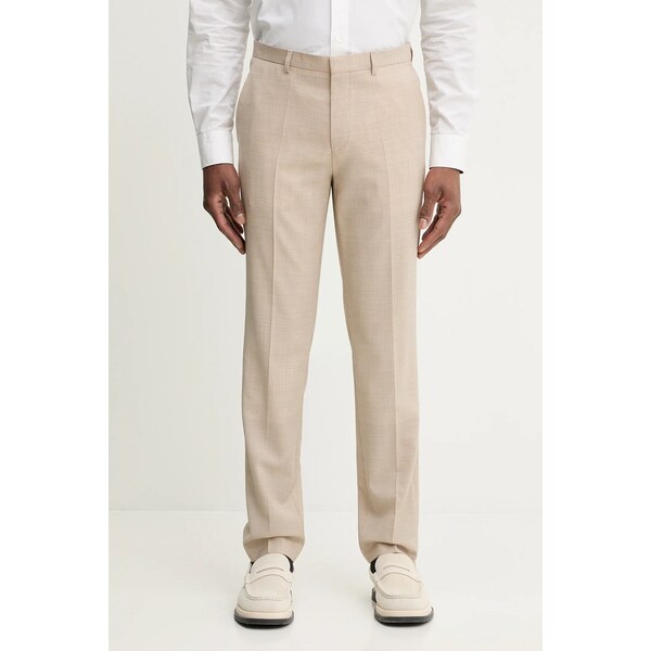 Vlnené nohavice HUGO Hesten253X 66998086