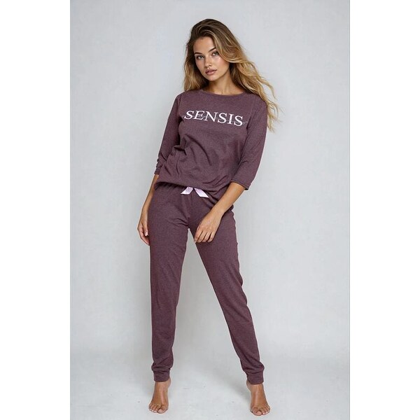 Sensis Dámske pyžamo Dreams vínové 25953185