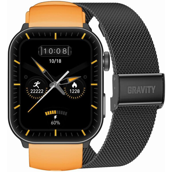 GRAVITY GT28-2 Pánske inteligentné hodinky s remienkom + náramkom 66993053