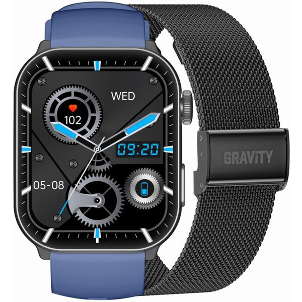 GRAVITY GT28-3 Pánske inteligentné hodinky s remienkom + náramkom Navy 66993054