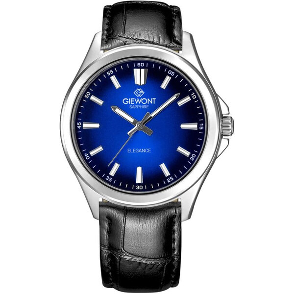 Pánske zafírové čierno-modré hodinky Giewont Elegance GW5160-A6 66993129