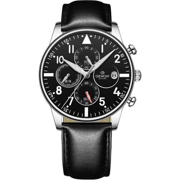 Giewont Chronograph Sapphire Black Silver GW5630-A2 66993138