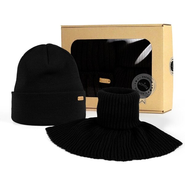 Bontis Darčekové balenie: pánska čiapka s lemom a nákrčník 66991476