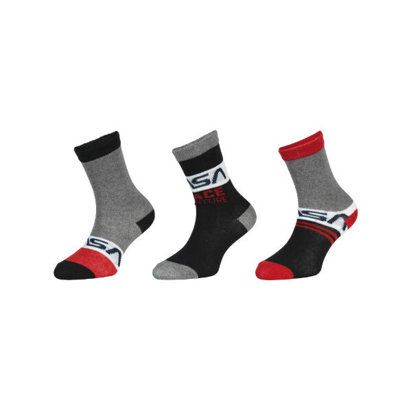 Trenýrkárna 3PACK detské ponožky NASA viacfarebné (39133/red) 23/26 66991878