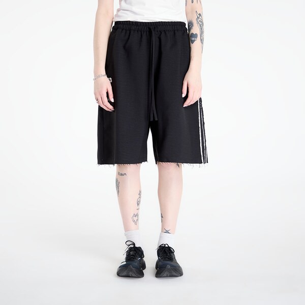Šortky Y-3 Sport Uniform Raw Cut 3 Stripes Shorts Black M 66992317
