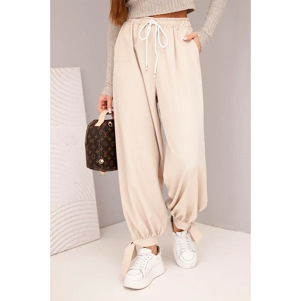 Kesi Włoski široké nohavice s viazaním 66995693