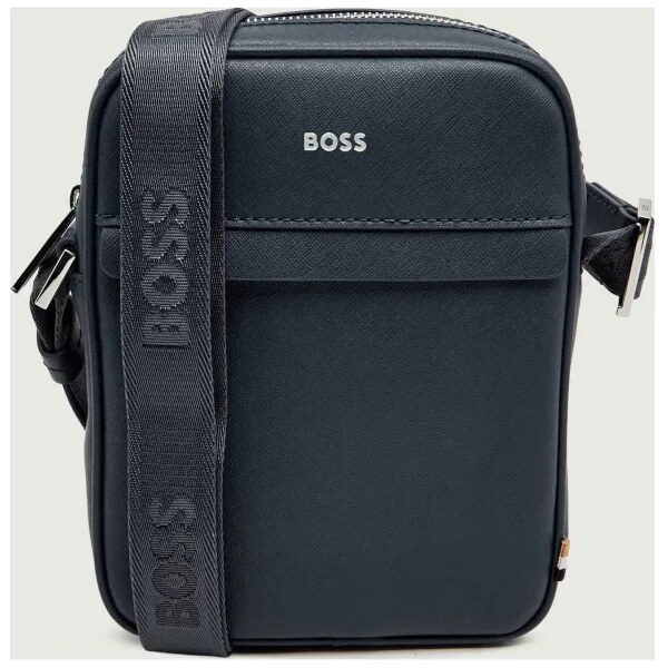 BOSS BLACK Kožená taška na rameno Zair_NS 66993501