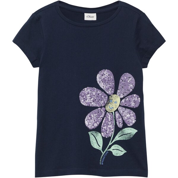 s.Oliver Tričko námornícka modrá / fialová 66999981