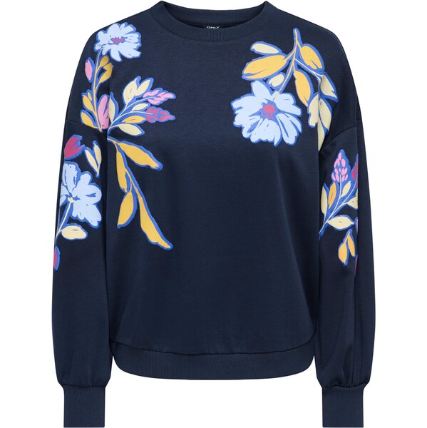 ONLY Mikina ONLBrooke námornícka modrá / svetlomodrá / citrónová / 67000244