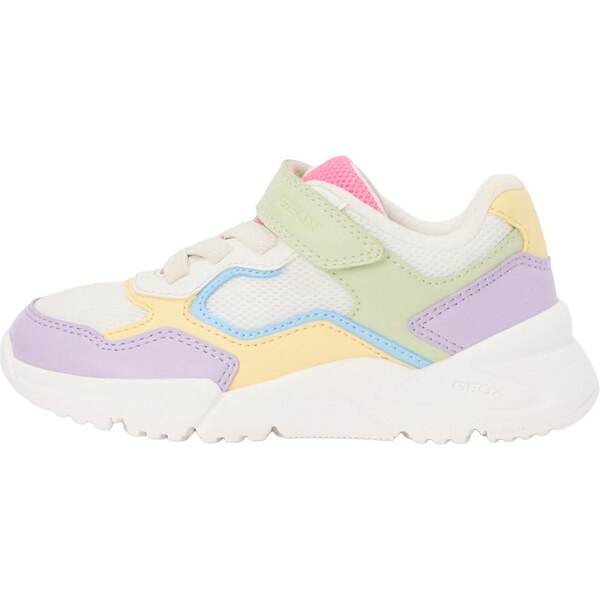 GEOX Tenisky LOFTUS žltá / pastelovo zelená / orgovánová / biela 67000278