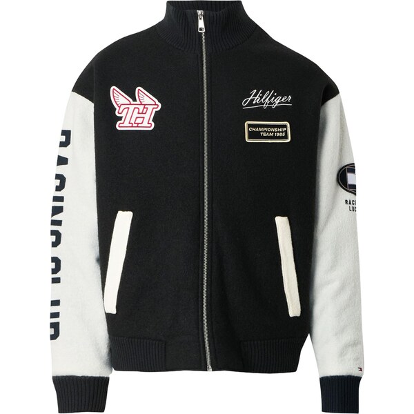 TOMMY HILFIGER Kardigán marhuľová / červená / čierna / biela 67000308