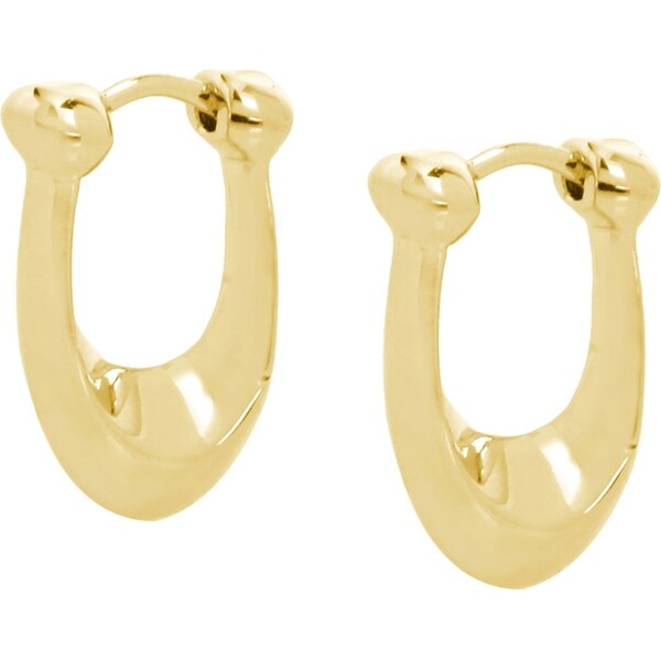 Coach Pozlátené oválne náušnice z mosadze 37351447GLD710 66999582