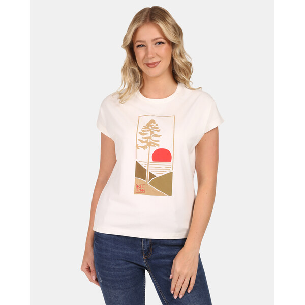 Dámske bavlnené tričko Kilpi JERSIE-W biela 67004674