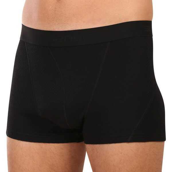 Pánske boxerky Sensor DF merino čierne (15100027) 66882002