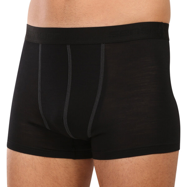Pánske boxerky Sensor Active merino čierne (25200023) 66903689