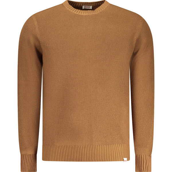 Rifle Pánsky hnedý sveter 67006915