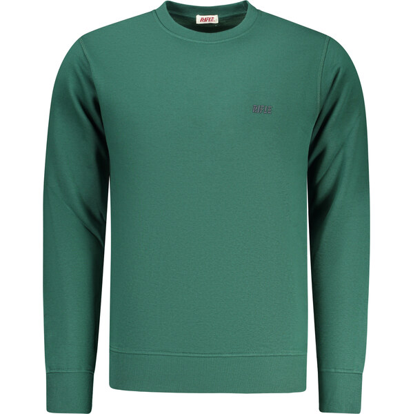 Rifle Zelená pánska mikina bez kapucne 67006919